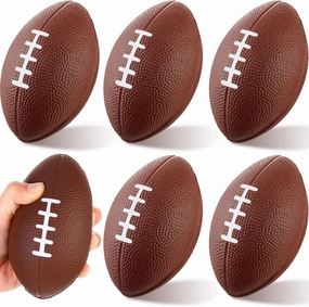 Liliful 36 Pieces Foam Football Small Football 4.72 Inch Easy Grip Playground Ball Waterproof Sports Toys for Backyard Indoor Outdoor Sports Yard Games Practice Play Party Supplies