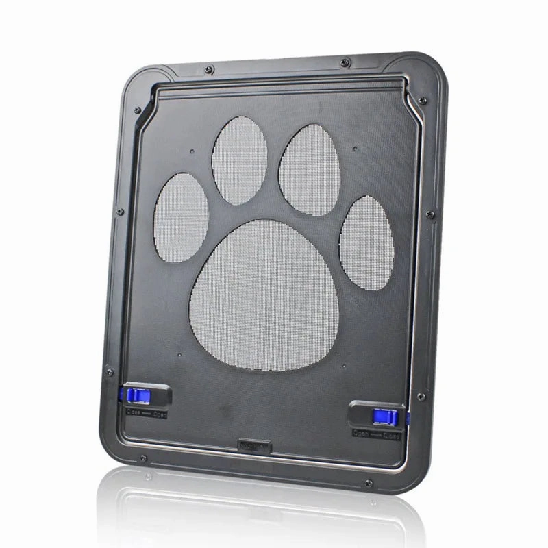 Lockable Magnetic Pet Door with Self-Closing Flap