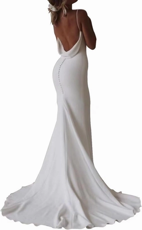 Long Sleeve Beach Wedding Dresses for Bride 2025 Elegant A Line Boho V-Neck Bridal Wedding Gowns