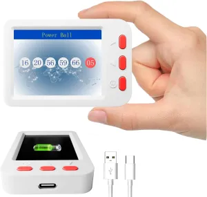Lottery Ball Machine Electric, AI Lottery Number Picker, Machine Ball Lottery Picker Games Lotto Number, Lottery Selector with Various Lotto Games