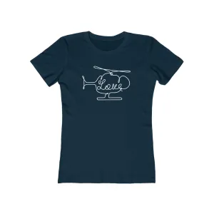 Love Helicopter Women's 100% cotton Tee