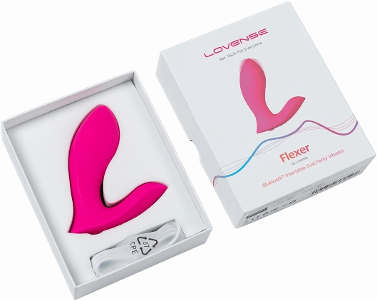 Lovense Flexer Bluetooth Insertable Dual Panty Vibrator