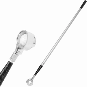 LTY Golf Ball Retriever, 18ft Aluminum Alloy Golf Ball Retriever Telescopic for Water Golf Ball Picker Grabber Golf Accessories Golf Gift
