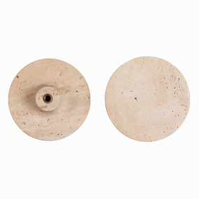 Luna Travertine Pull Door Handle Set - Small