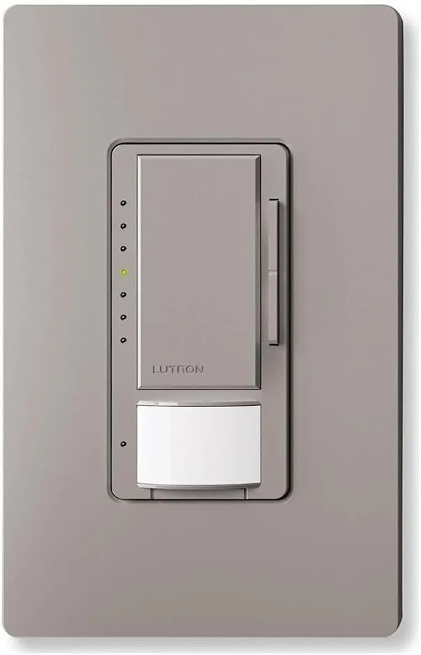 Lutron Maestro LED  Dimmer and Vacancy Sensor, Single Pole and Multi-Location, MSCL-VP153M-GR, Gray