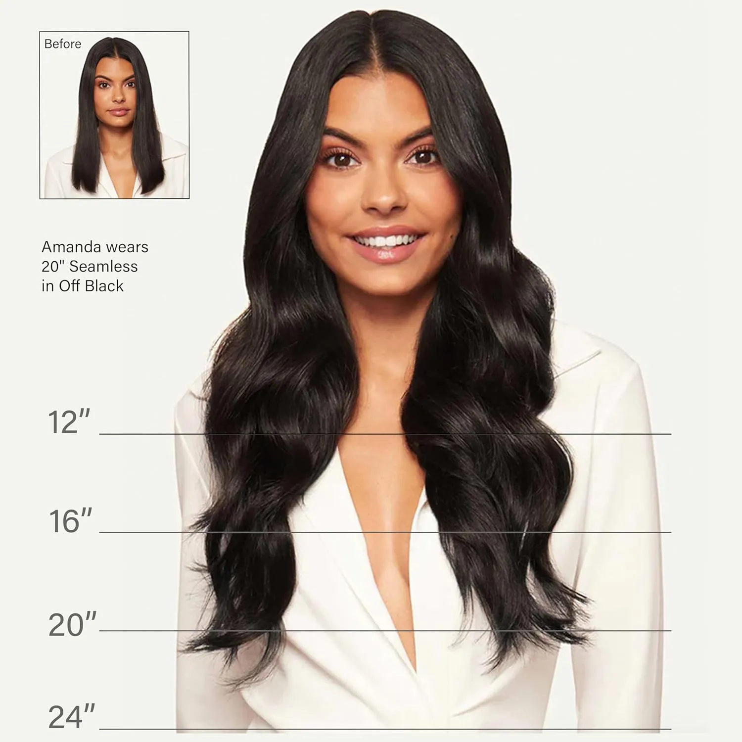 Luxy 100% Remy Human Hair, Classic 160g Clip-In Hair Extensions - 10 Wefts Multi-Dimensional Color for Natural Blending, Adds Volume & Length, Easy Apply & Remove 16" Ash Brown Balayage
