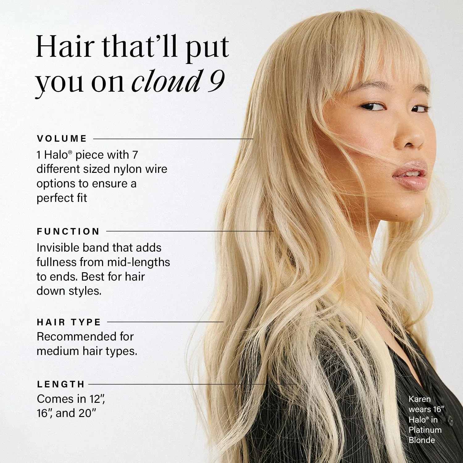Luxy 100% Remy Human Hair – Halo Clip-In Hair Extensions –Natural Looking Volume & Length - One-Piece - Easy 5-Min Application 140 grams 16" Ash Brown Highlights