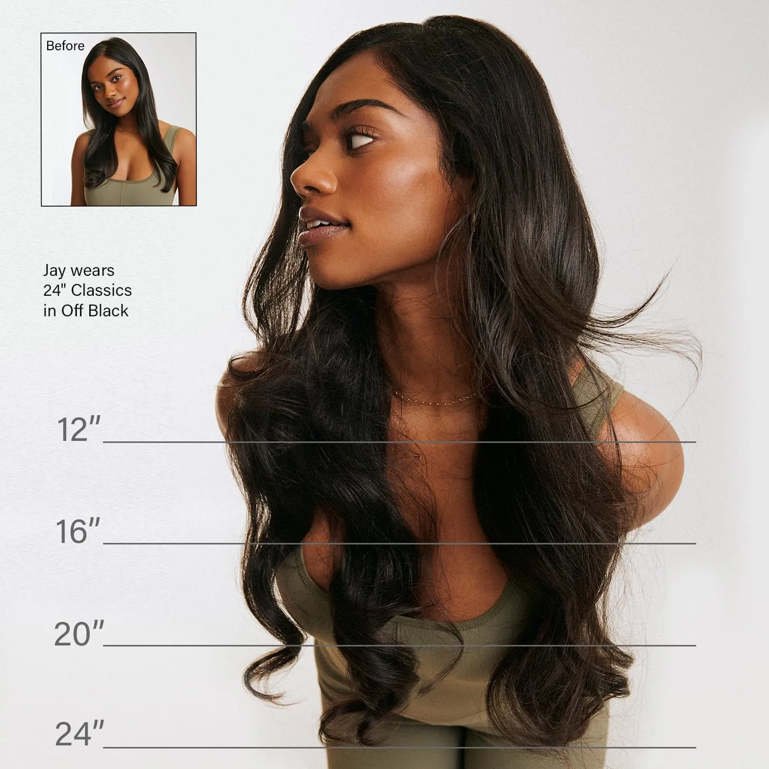 Luxy 100% Remy Human Hair - Seamless Clip-In Hair Extensions - Multi-Dimensional Color for Natural Blending, Adds Volume & Length 160 grams 16" Ash Brown Balayage
