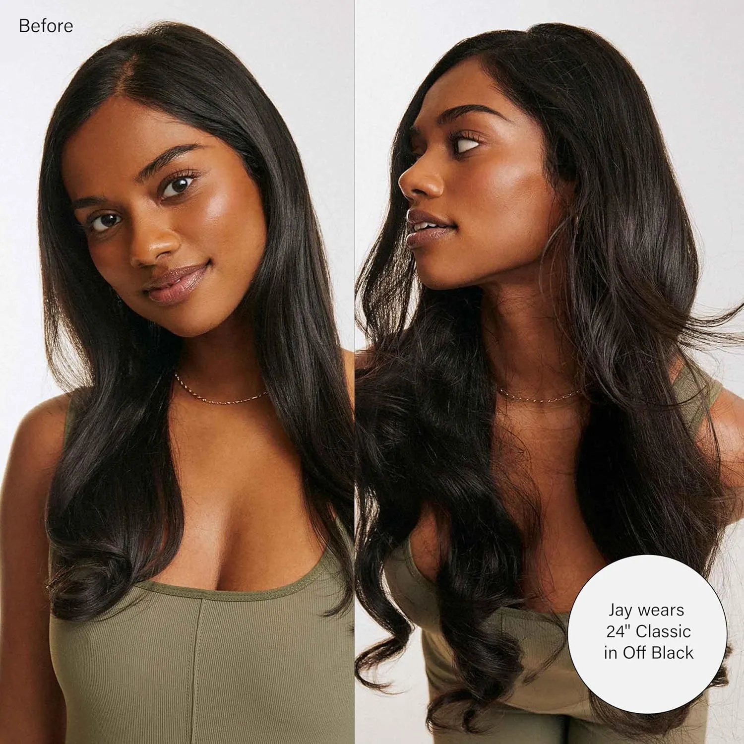 Luxy Hair 24" Chestnut Brown Classic Clip-In Hair Extensions (240 grams) 100% Remy Human Hair, Natural,Volume, 10-Piece Set, Blends Easily