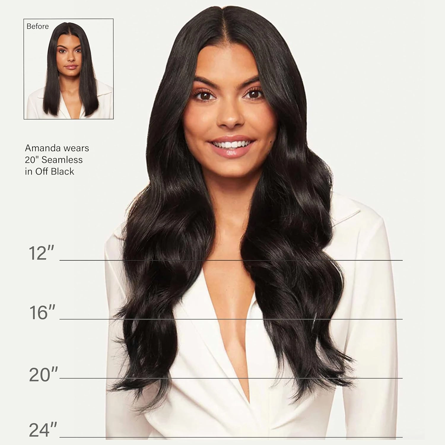 Luxy Hair 20" Chestnut Brown Thick Classic Clip-In Hair Extensions (220 grams) 100% Remy Human Hair, Thick, Natural,Volume, 10-Piece Set, Blends Easily