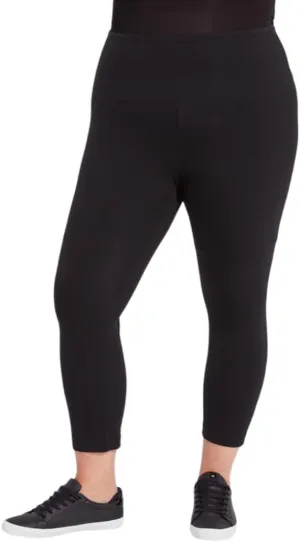 Lysse Plus Size Cropped Cotton Leggings