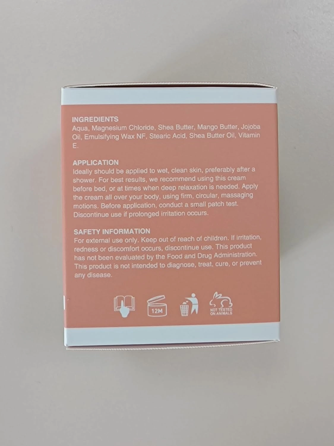 Magnesium Cream for Sleep, Muscle Soreness & Cramps Relief with Vitamin E, Shea Butter - Topical Magnesium Lotion for Calm (4 fl, Shea Butter)