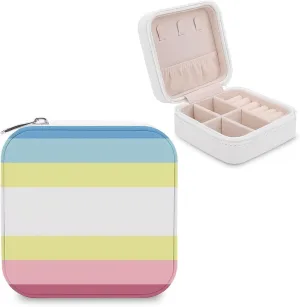 MAPs Prideful Flag Mini Jewelry Box Organizer Case Travel Earrings Rings Necklace and Small Items Holder Boxes Storage