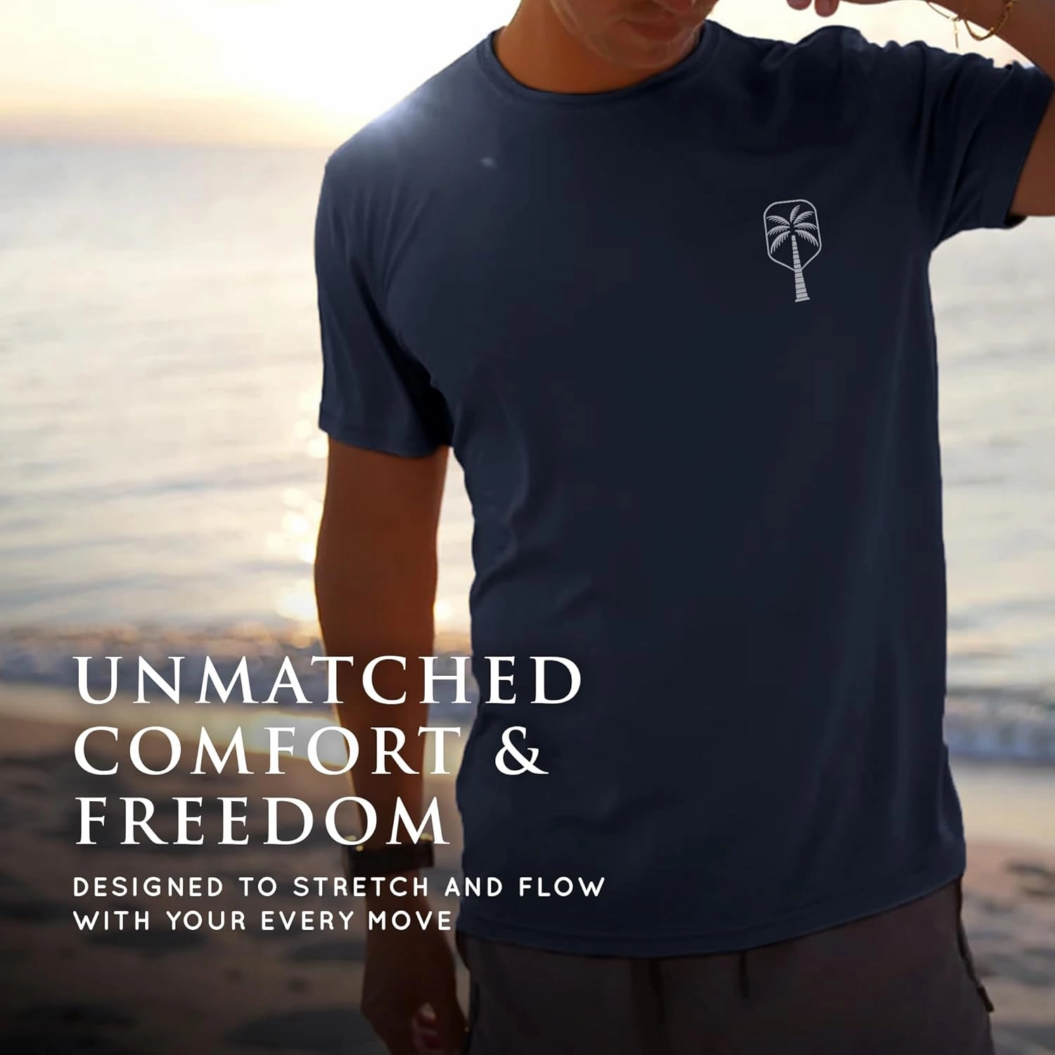 Mens Performance Short Sleeve Pickleball Shirt – Premium UV Protection, Moisture-Wicking, and Odor-Fighting Design