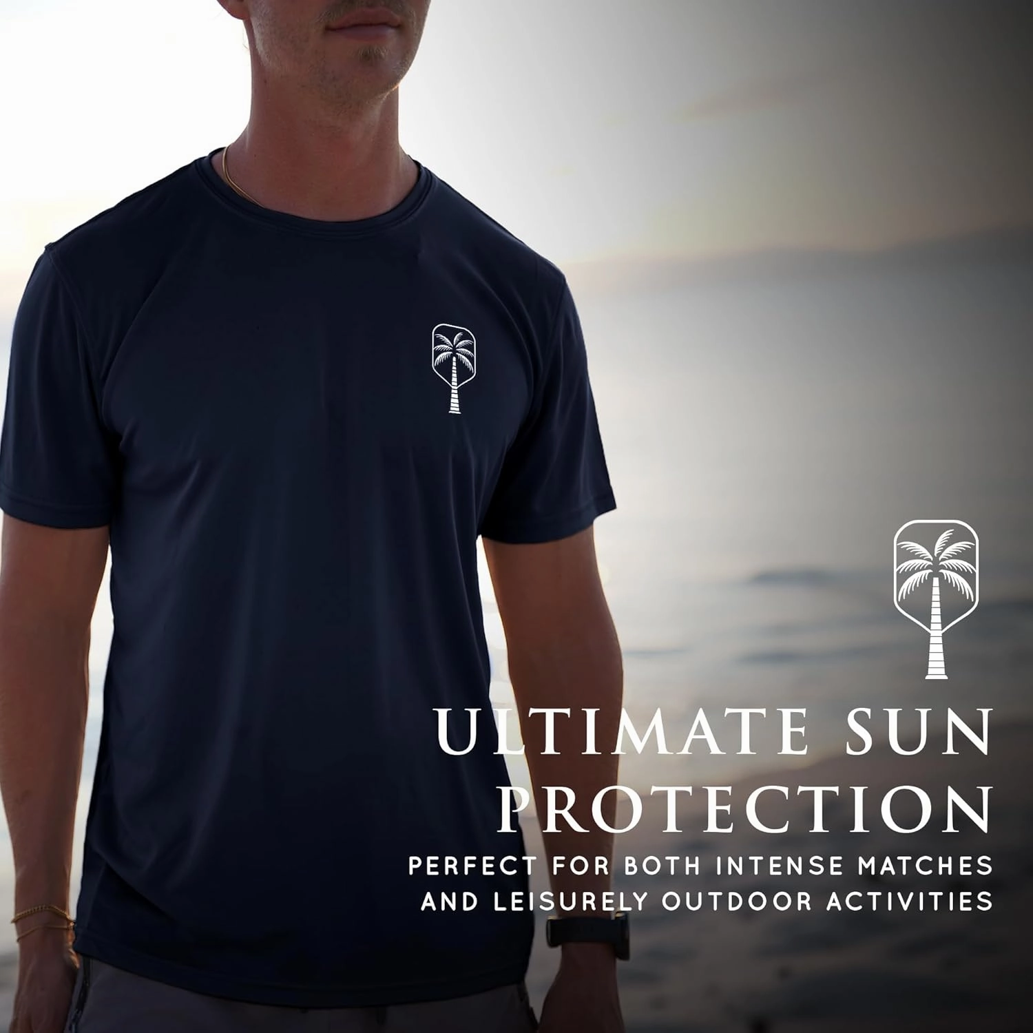 Mens Performance Short Sleeve Pickleball Shirt – Premium UV Protection, Moisture-Wicking, and Odor-Fighting Design