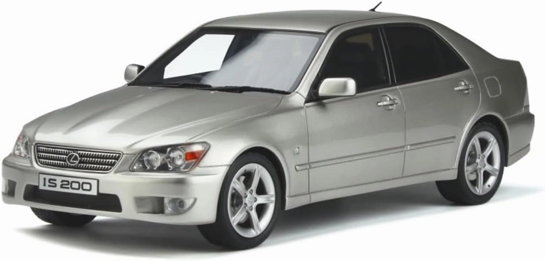 Metal Die Cast Toy Cars 1:18 for Lexus Lexus IS200 Resin Car Model Metal Toy Decoration Hobby Collection Souvenirs Silver for Home Or Office Décor