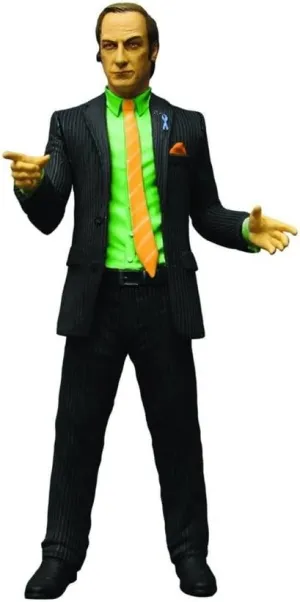 Mezco Toys Breaking Bad: Saul Goodman (Green Shirt Version) 6" Action Figure