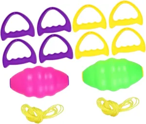 Milisten Double Combination Pull Toy Hand Pull Ball Outdoor Sports Toys Educational Activities for Boys and Girls