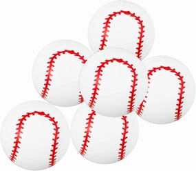 Milisten Baseball Party Favors 6pcs 3-inch Inflatable Soft PVC Balls Boys and Girls Beach Toys Safe and Fun Play