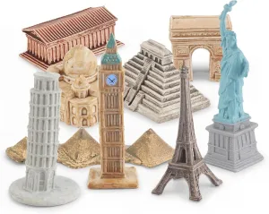Mini Building Kit Figurines Mini World Pyramids Toys Egyptian Toys for Diorama Projects Kids Birthday Gift