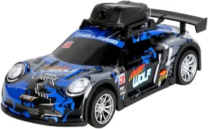 Mini HD Camera RC Car with App Control, 2.4GHz 4CH RC Drift Car with LED Light, RC Racing Toys Hobbyist Gift