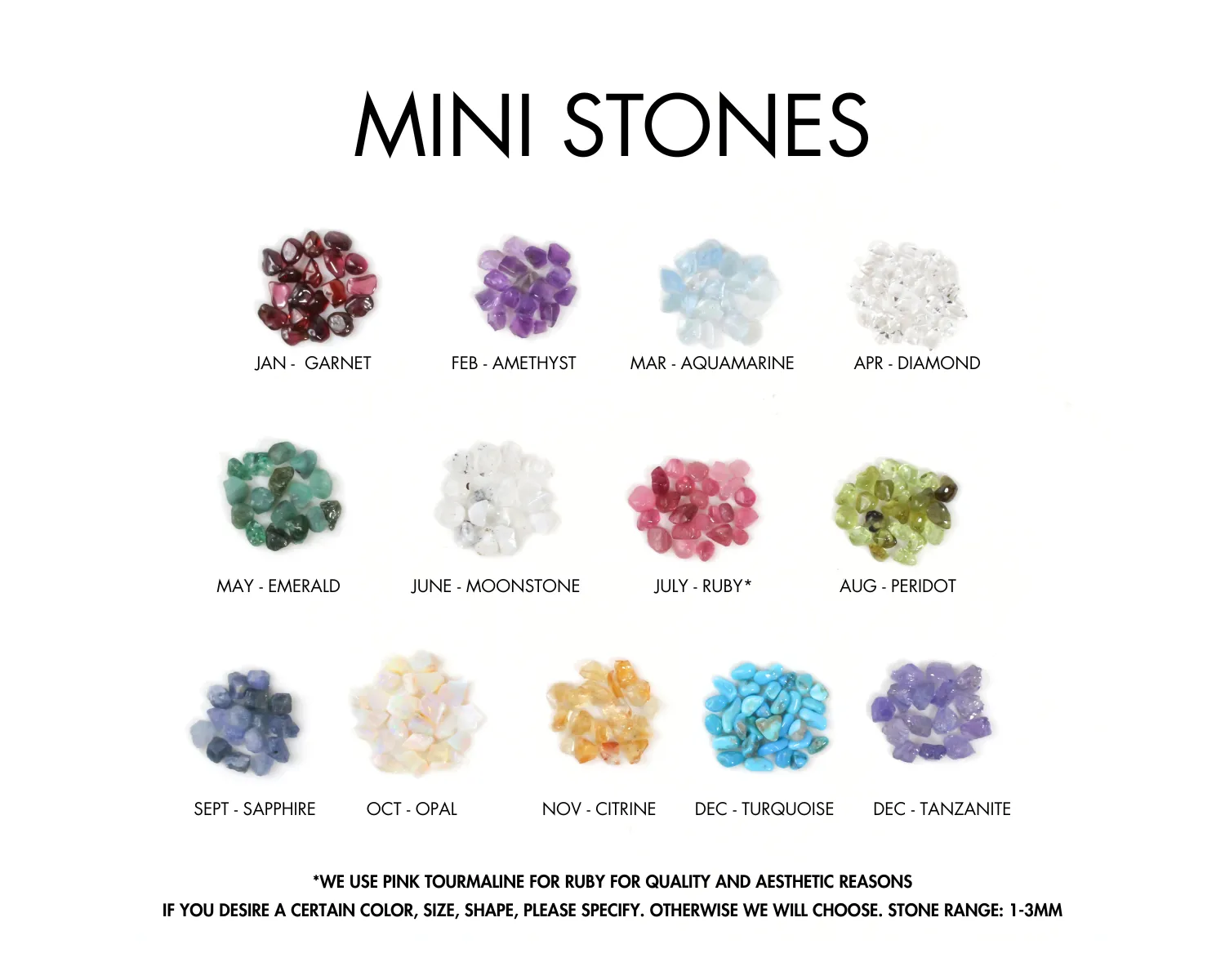 Mini Raw Stone Ring