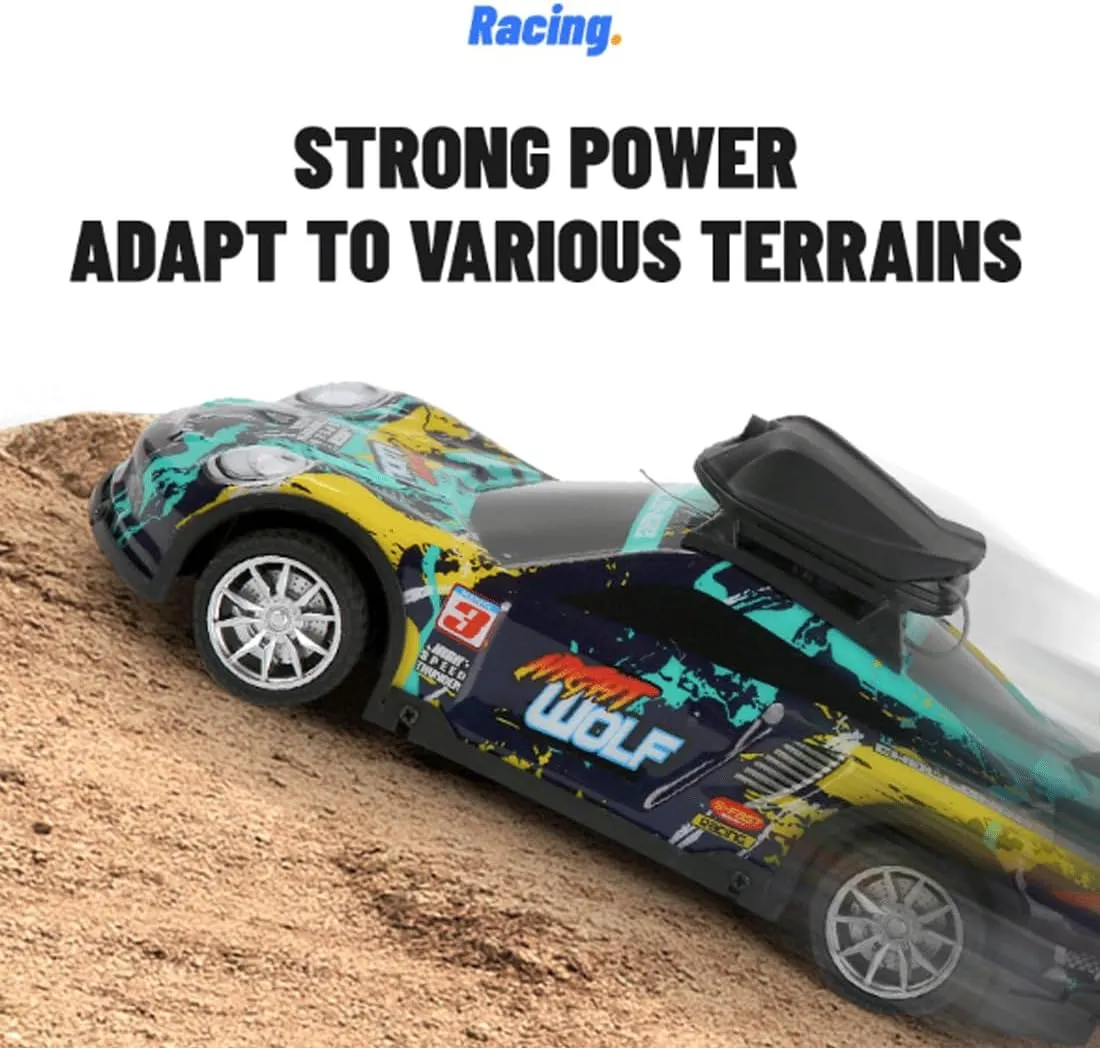 Mini RC Drift Car for Adult, 2.4G 4CH Remote Control Drift Car, 4WD Electric RC Racing Cars with HD Camera & LED Light