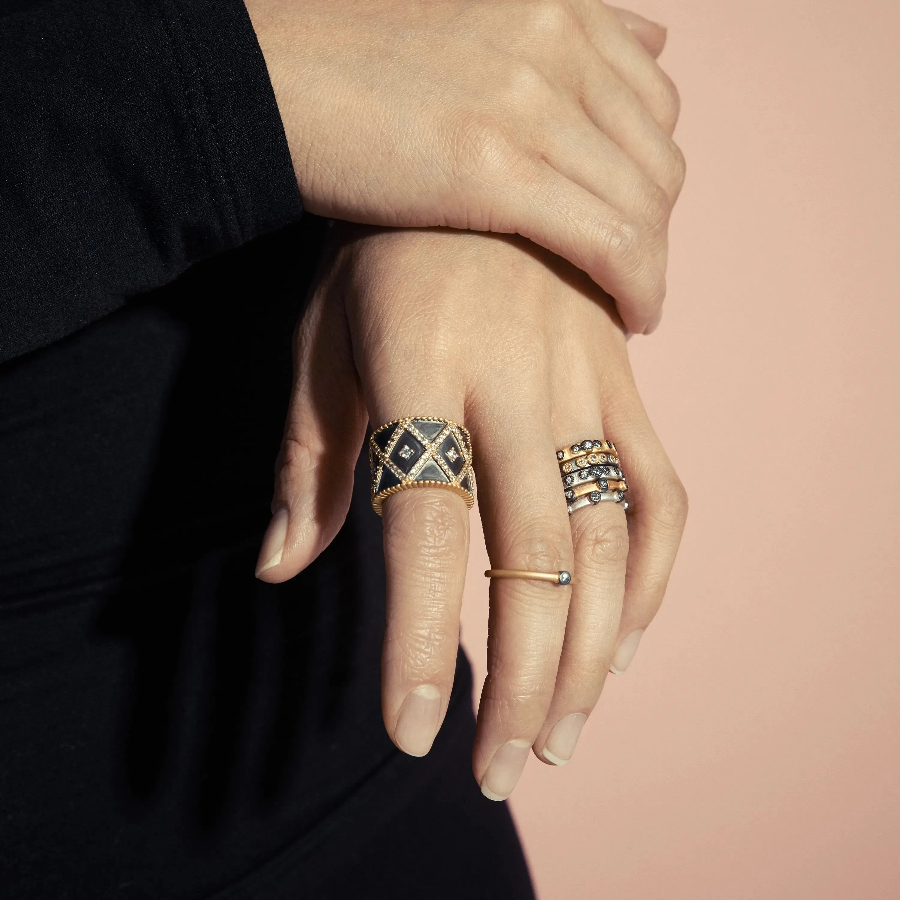 Mini Stud Stack Ring