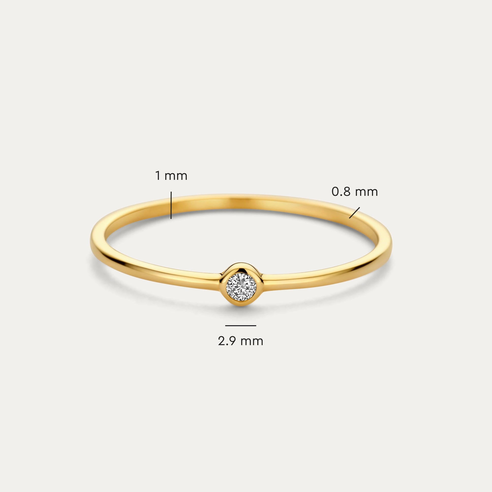 Mini Cubic Zirconia Ring