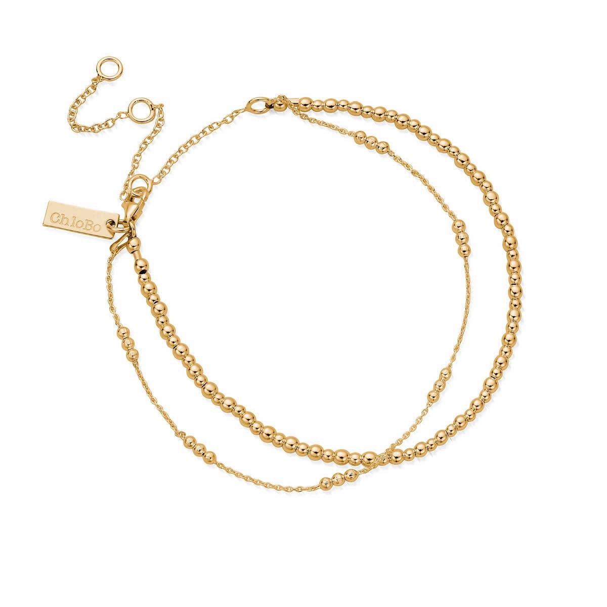 Mini Cute Triple Bobble Chain Anklet
