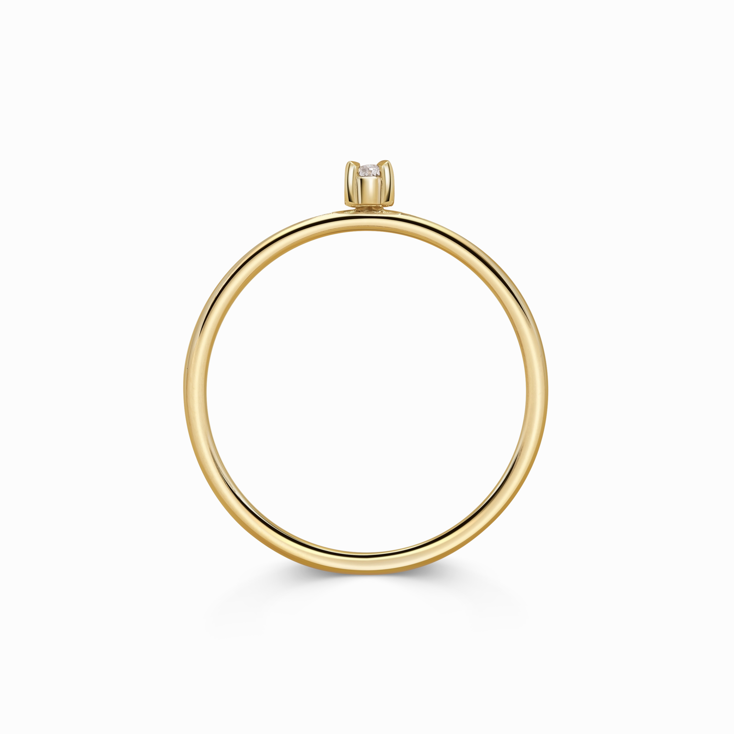 Mini Pear Diamond Promise Ring
