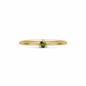 Mini Round Tourmaline Promise Ring