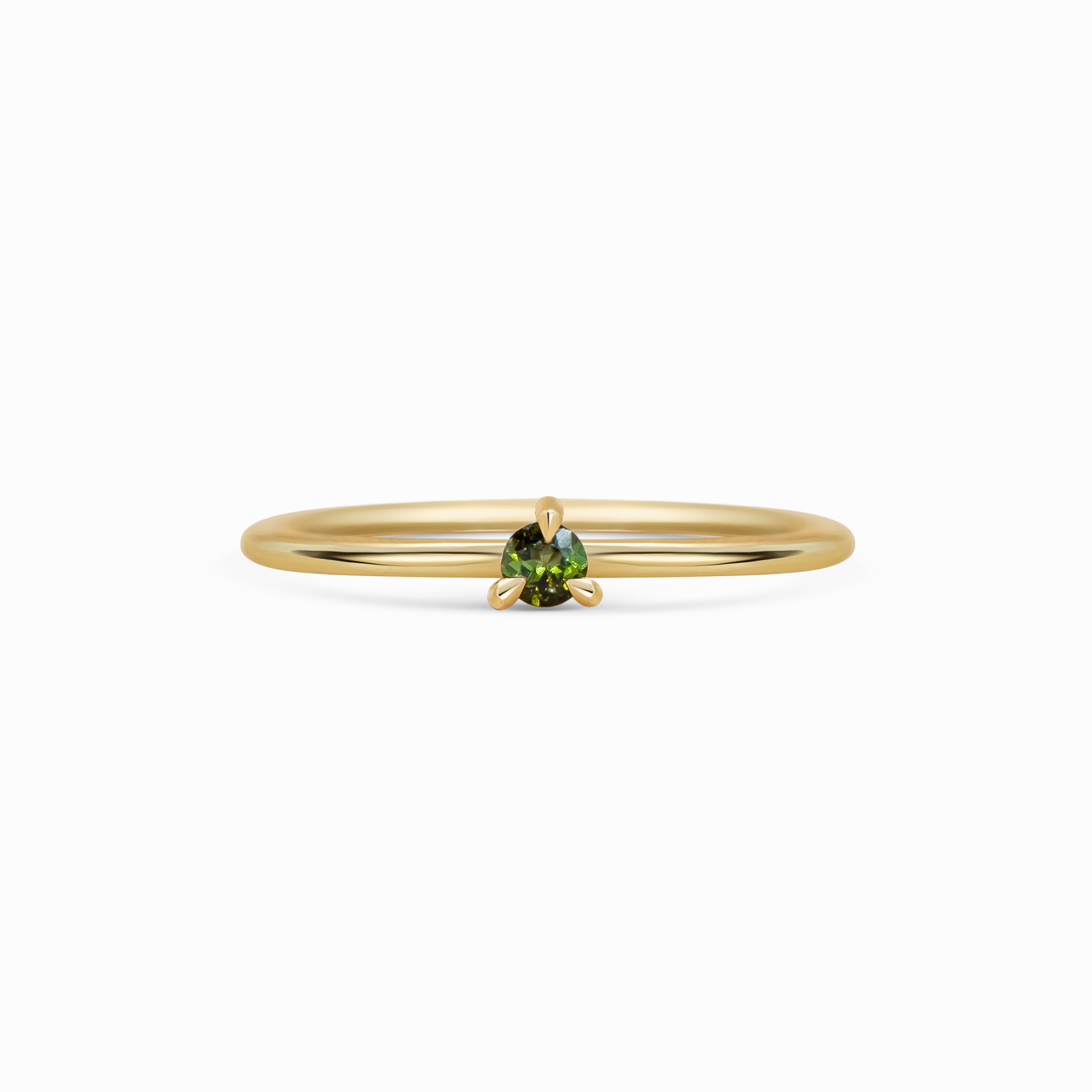 Mini Round Tourmaline Promise Ring