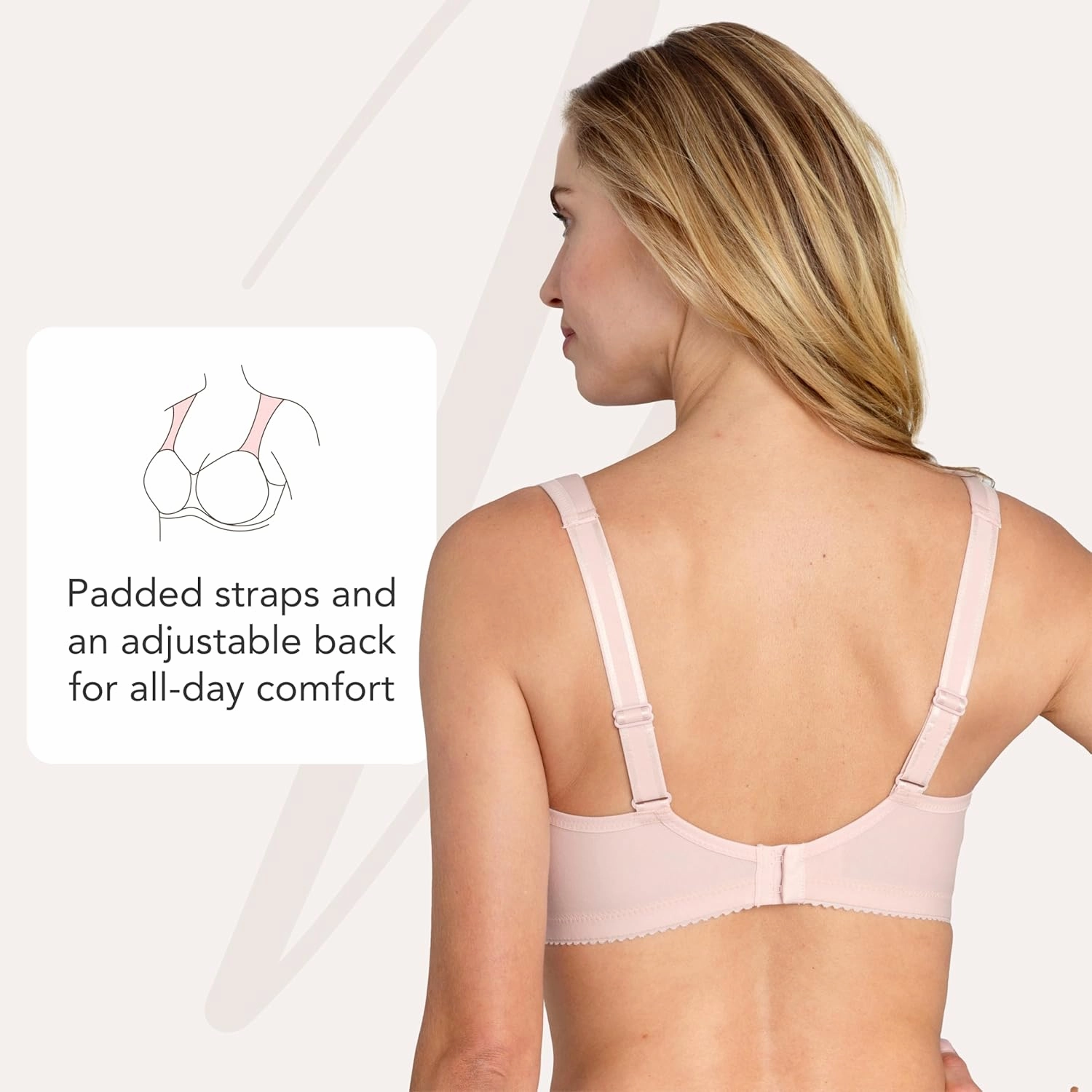 Miss Mary - Broderie Anglaise, Non Wired Bras for Women, Everyday Bras, Comfortable Cotton, Supportive with Full Coverage