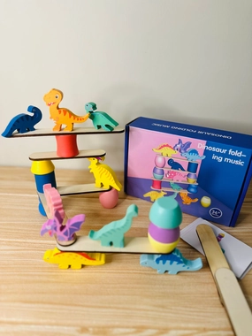 Montessori Dinosaur Stacking Toys for Kids-2Y 