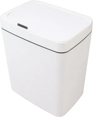 Motion Sensor Trash Can, Automatic Garbage Can, 18 L Plastic Smart Trash Can with Lid, Smart Trash Bin for Bedroom, Bathroom