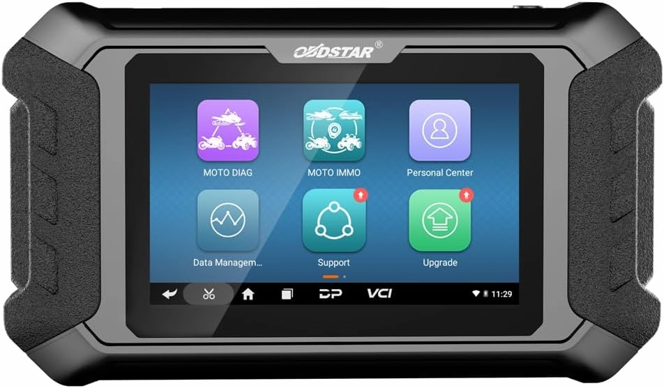 Motorcycle Diagnostic Tool Fits for Harley System Diagnosis Motorcycle Diagnostic Scanner Motorcycle Scanner Code Reader with ECU Setting, Error Codes Reading and Clearing, 5'' Touch Screen