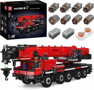 Mould King 17074 Mobile Construction Crane Toy Set, APP/Remote Control Mobile Crane Building Block with Motors, Collectable Engineering Truck Model Toys for Kids (3218PCS)