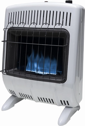 Mr. Heater MHVFBF20LPT 20,000 BTU Blue Flame Vent Free Propane Heater For Cold Rooms, Additions, Sun Rooms Cabins & Garage - White
