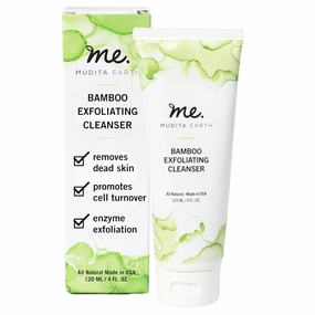 Mudita Earth Microdermabrasion Facial Scrub: for Acne and Sensitive Skin, Micro Dermabrasion, Organic Bamboo Powder Scrub with Lactic Acid