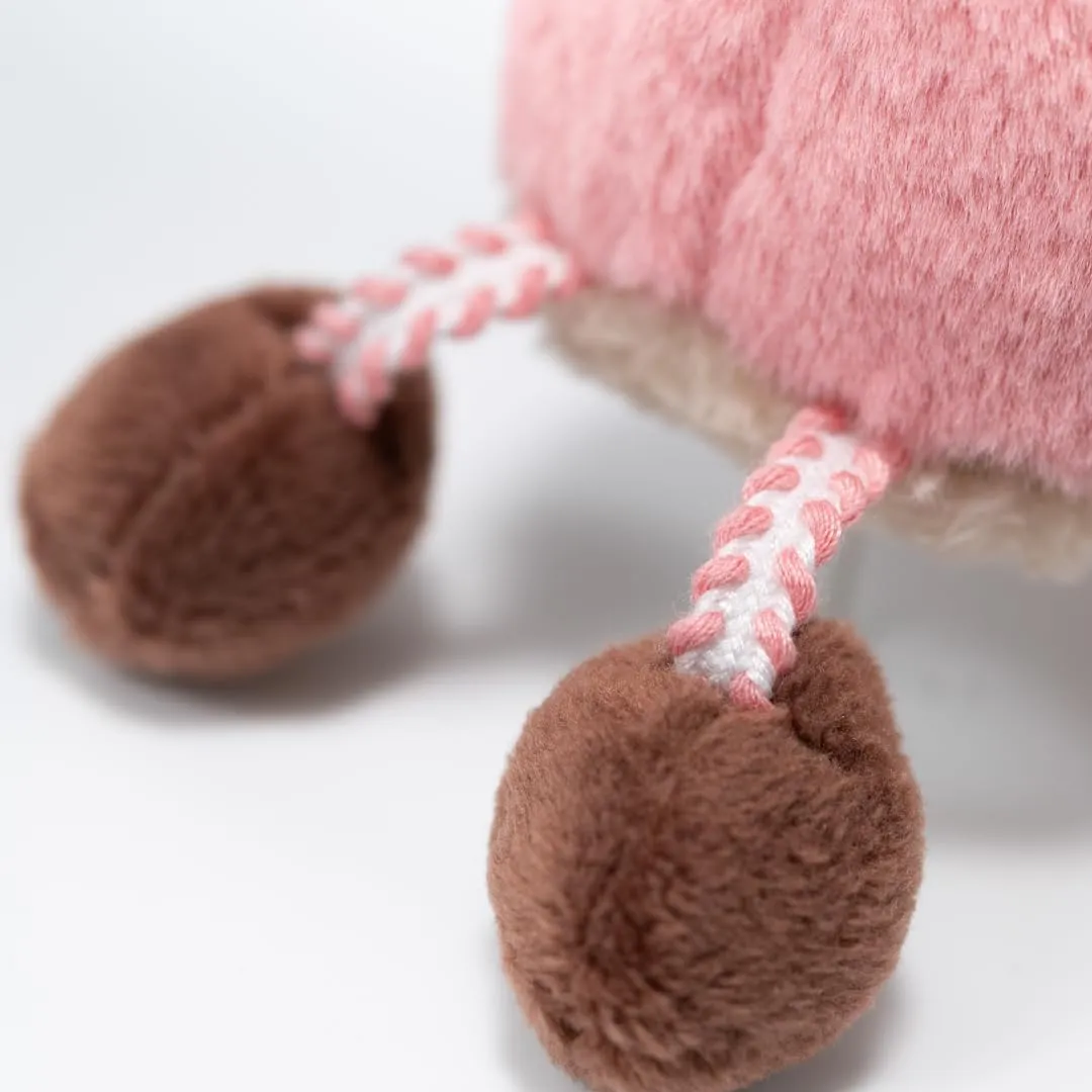 Mushroom Stuffed Toy, 8 inches Tall, 4 Colours, Classic Gifts for Children and Adults (B)