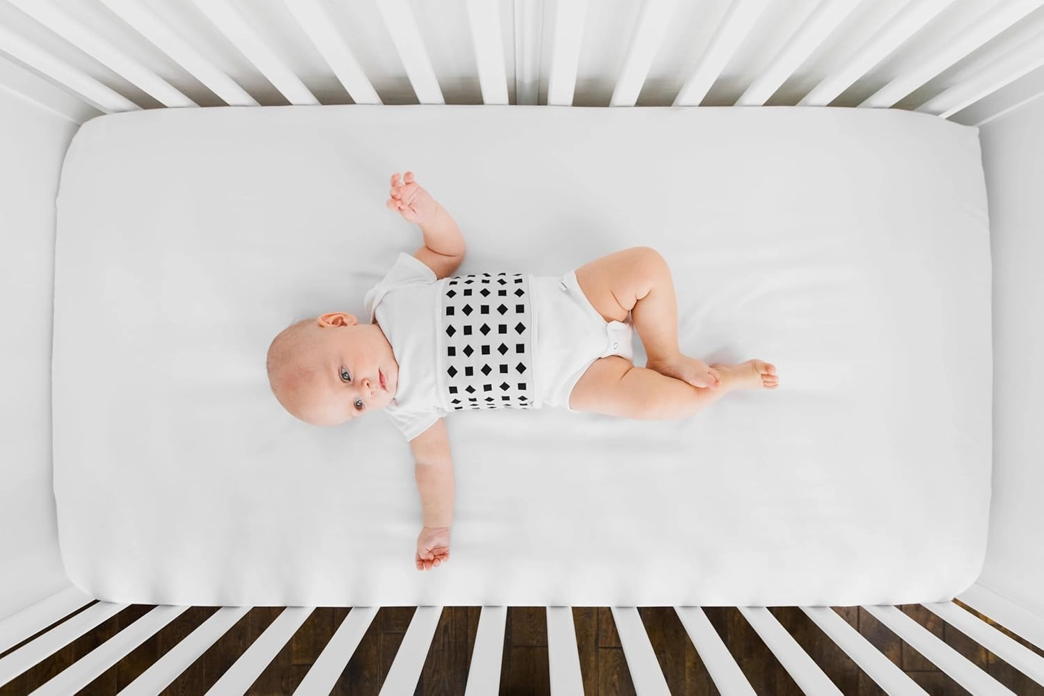 Nanit Breathing Wear Band - 100% Cotton, Works with Nanit Pro Baby Monitor to Track Breathing Motion Sensor-Free, Fits Newborns and Infants