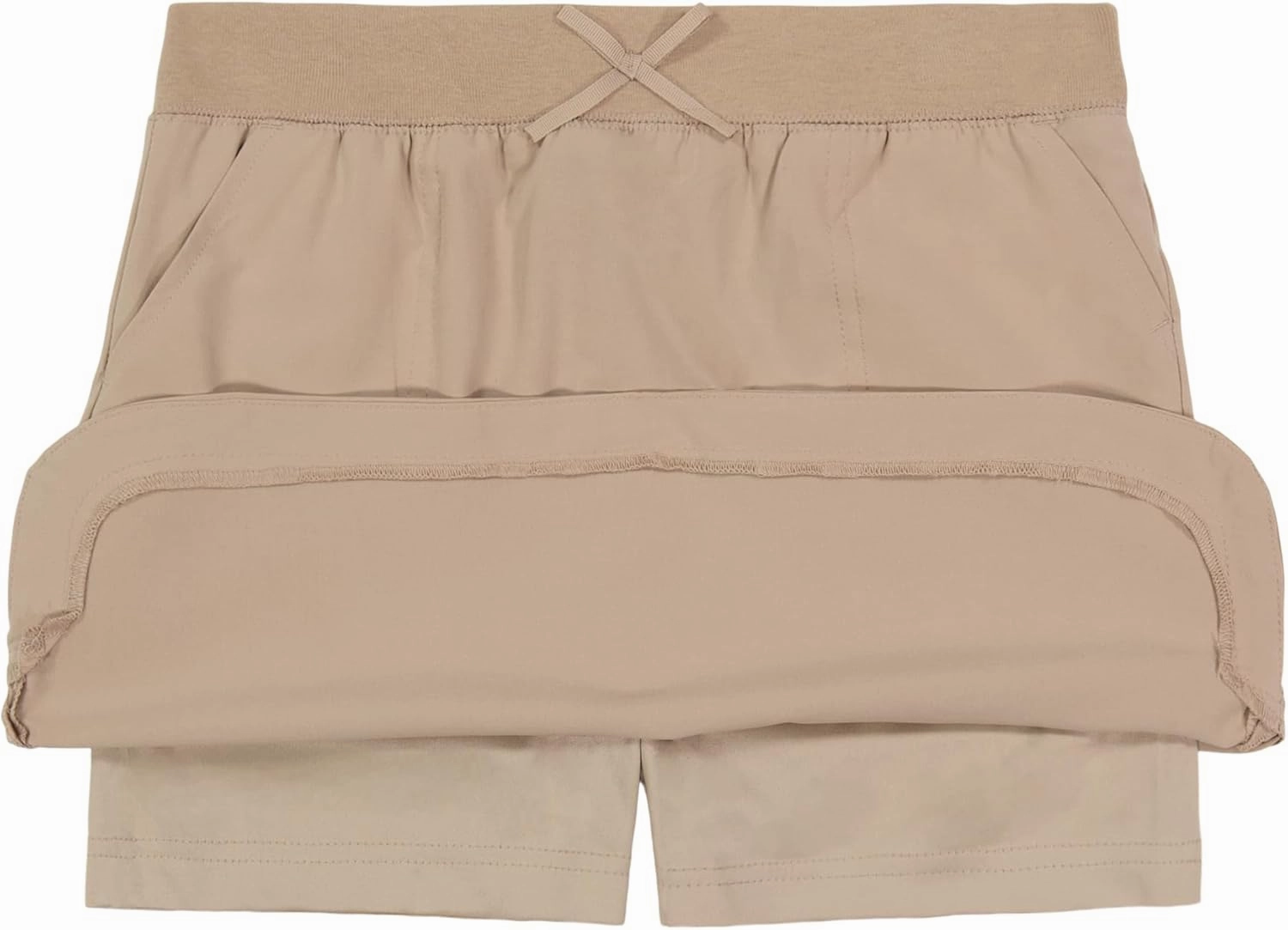 Nautica Girls' School Uniform Pull-on Scooter Skirt with Undershorts, Knit Waistband & Functional Pockets