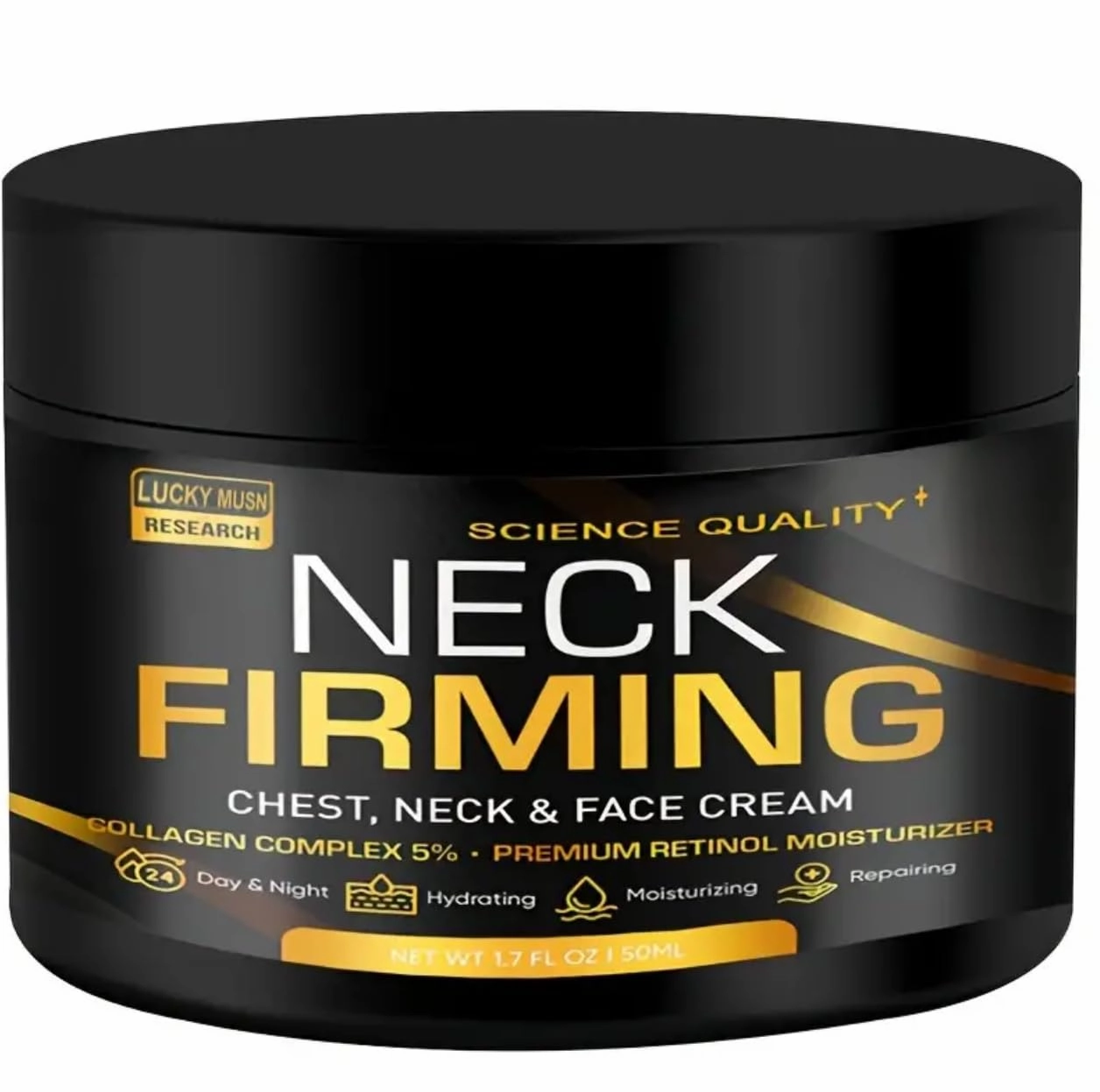 Neck Firming Cream with Collagen Complex 5%, Retinol Moisturizer for Chest, Neck and Face, 1.7 fl oz