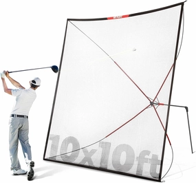 NET PLAYZ Golf Practice Auto Return Net,10Ftx10Ft, Quick Set-up, Multi-Angle Adjustment, Golf Rebound net, Outdoor Training net (NOG001402028)