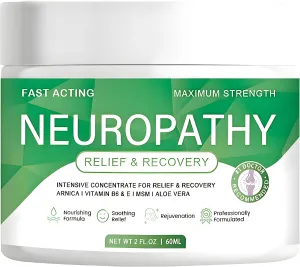 Neuropathy Pain Relief Cream, Nerve Pain Relief Cream,Fast Acting Maximum Strength for Feet, Hands, Legs, Muscles, Joints, Waist Includes Arnica, Vitamin B6, Aloe Vera, MSM -Mild & All Natural
