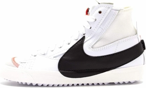 Nike Blazer Mid '77 Jumbo Men's Shoes (DD3111-100, White/White/Sail/Black) Size 4.5