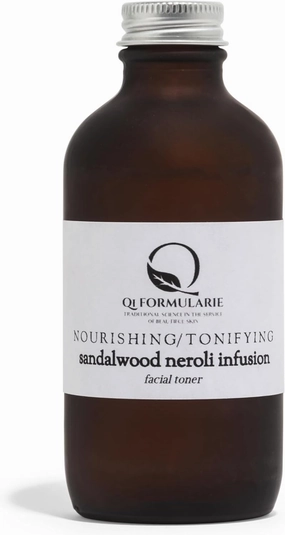 Nourishing Facial Toner, Sandalwood Neroli Balancing Infusion, 4 oz. Glass Bottle