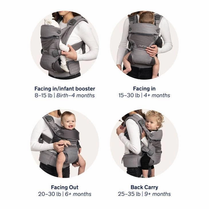 Nuna CUDL 4-in-1 Carrier Softened Thunder