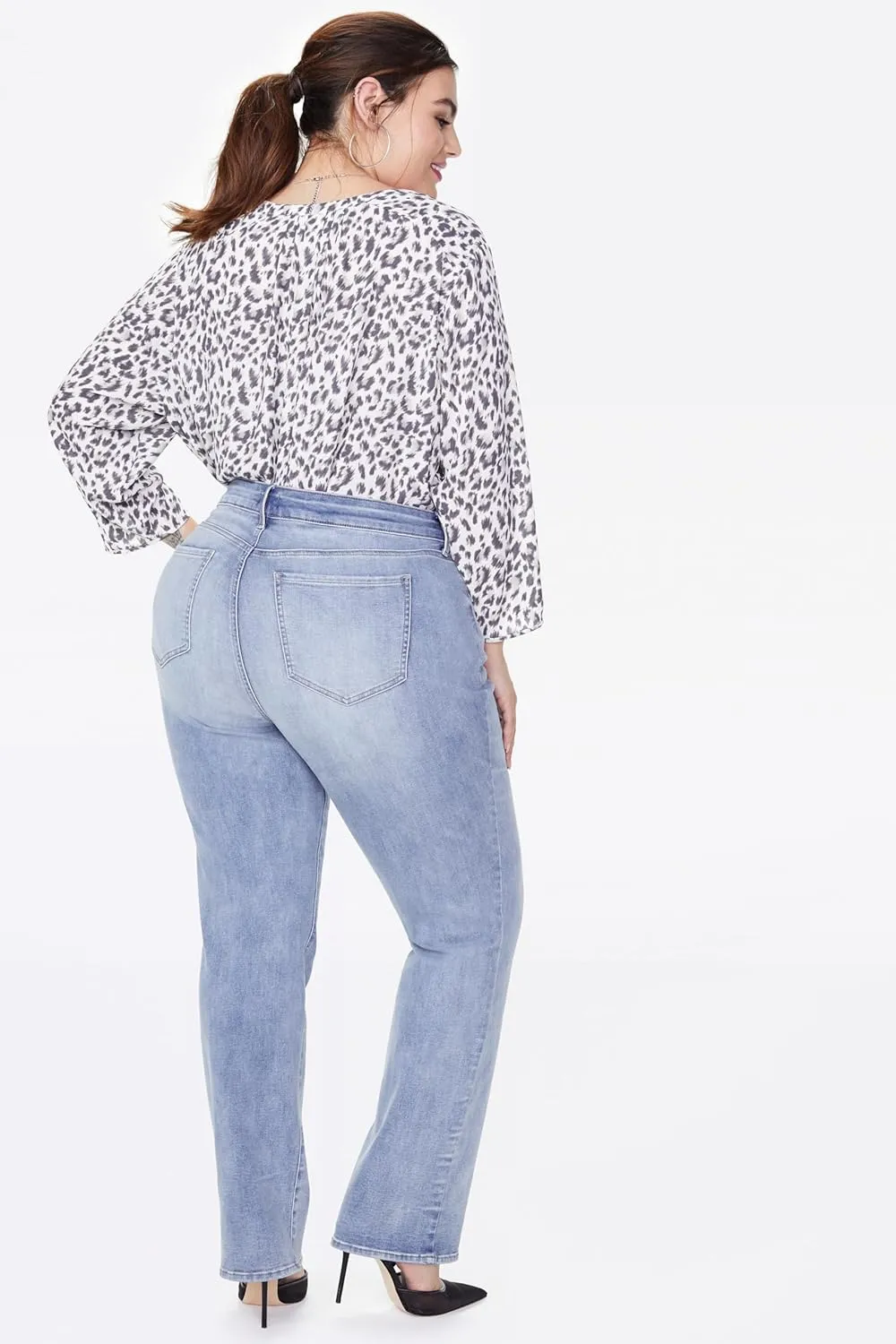 NYDJ Women's Plus Size Marilyn Straight Leg Jeans